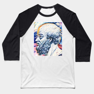 Eratosthenes of Cyrene Portrait | Eratosthenes of Cyrene Artwork 12 Baseball T-Shirt